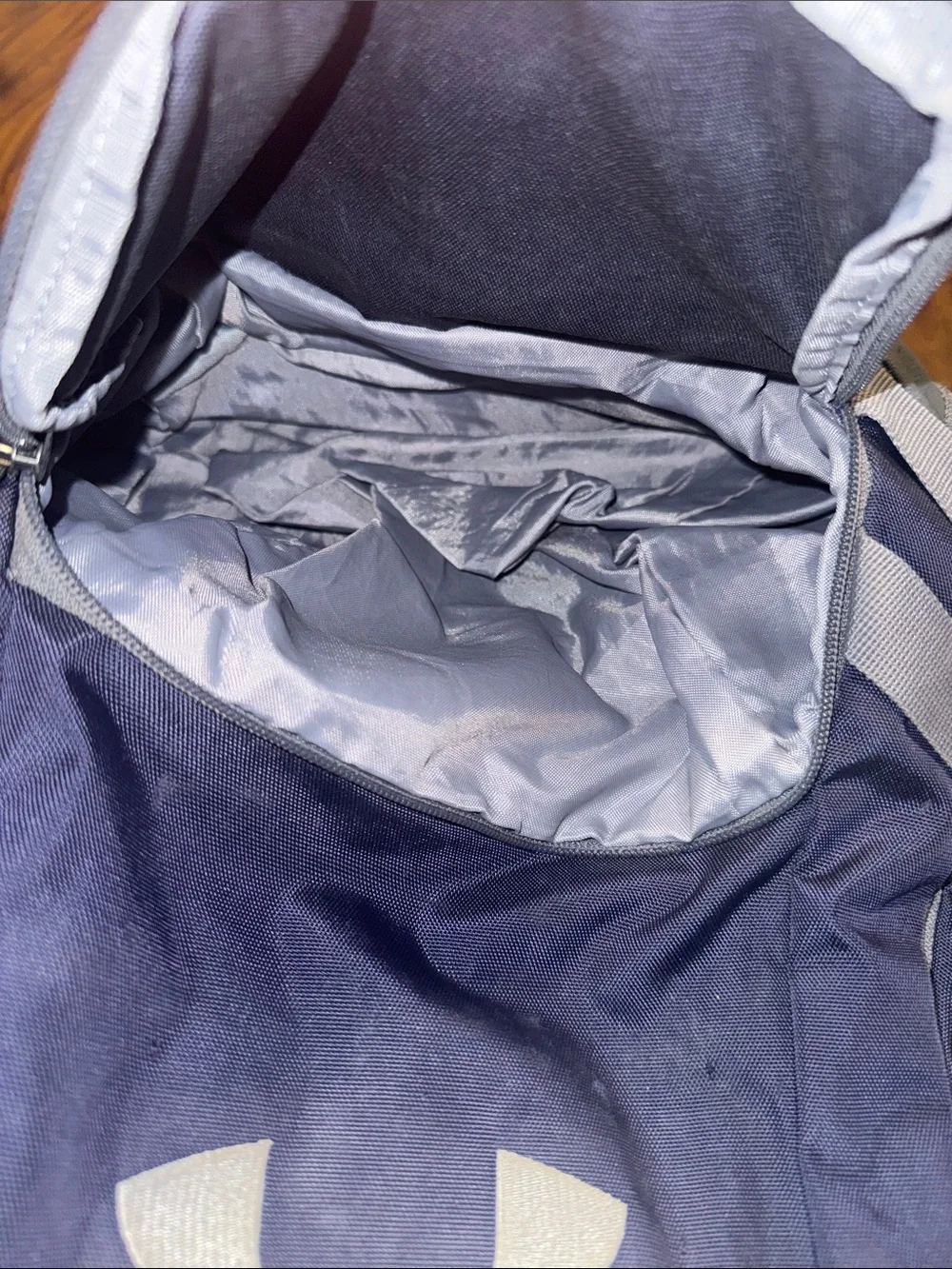 Under Armour Navy and Gray Men's Backpack with Storm Logo